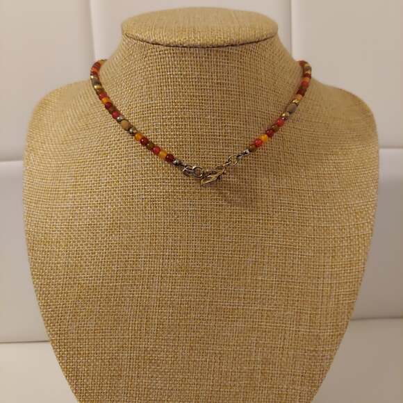 925 Sterling Silver Heart and Key Clasp Pink Cross Pendant 14" Necklace - Picture 2 of 2